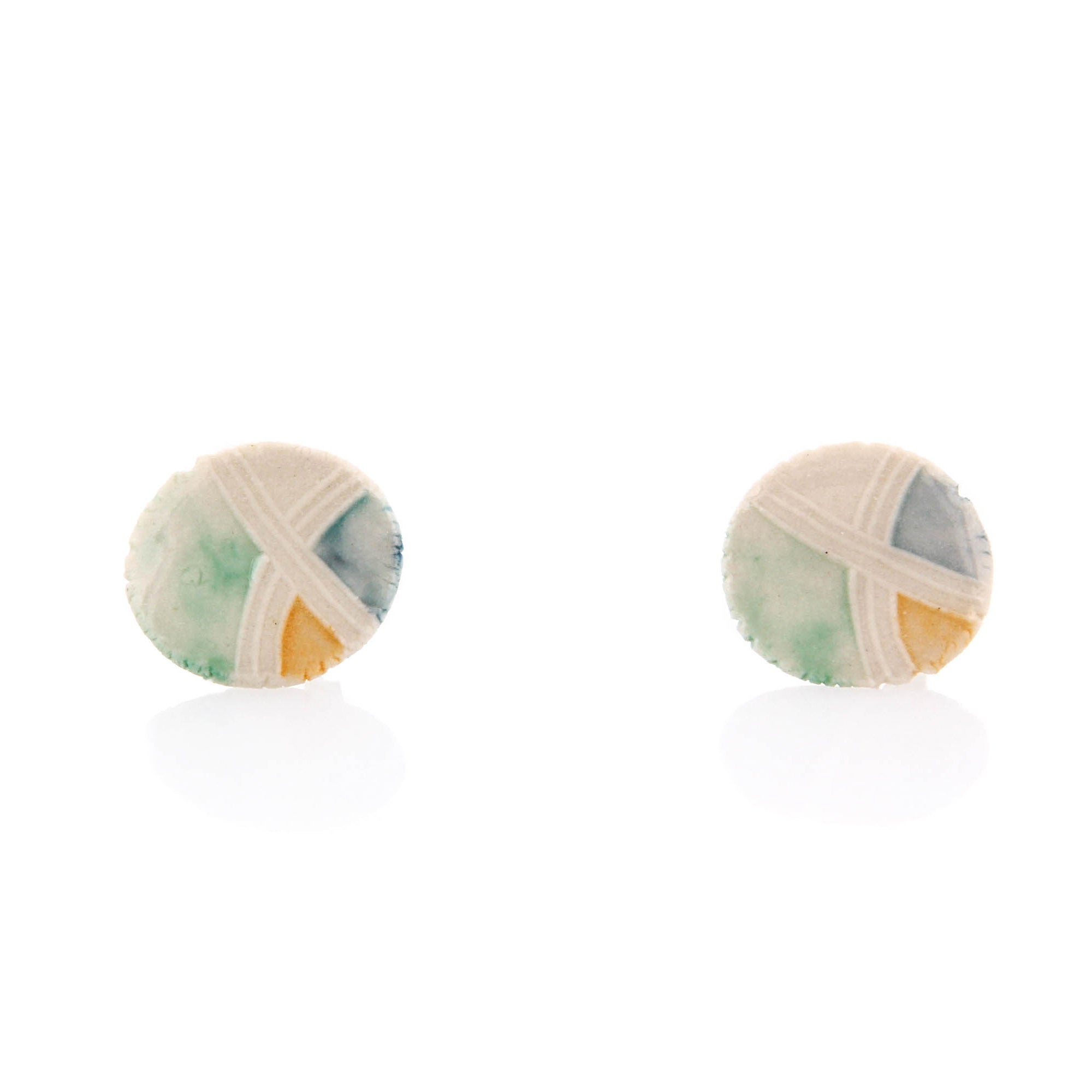 Carole Epp, Stud Earrings, Porcelain