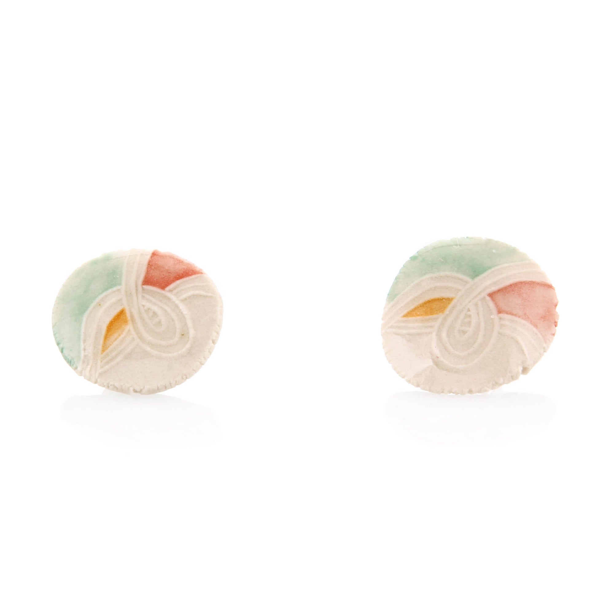 Carole Epp, Porcelain Stud Earrings