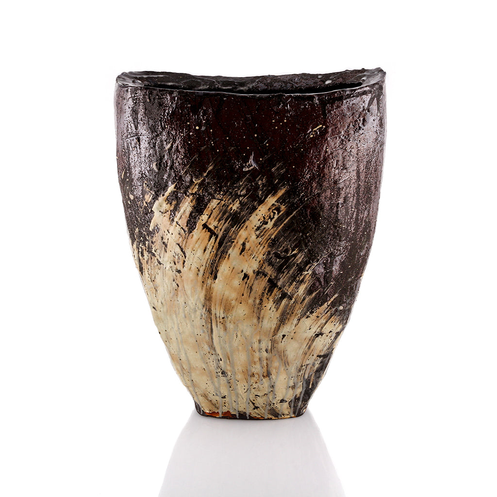 Michael Hunt And Naomi Dalglish, Bandana Pottery, Shield Vase, North Carolina